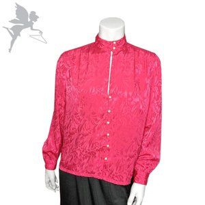 VINTAGE ADELAAR MATSON Keyhole Secretary blouse